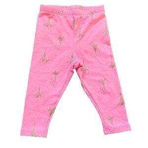 OshKosh Baby Pink & Gold Eiffel Tower Leggings